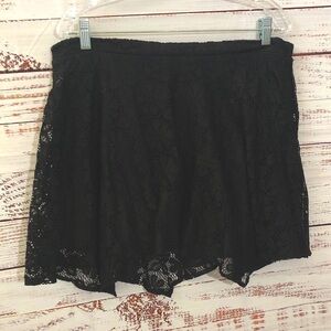 Be Bop Black Lace mini Skirt size XL NWOT